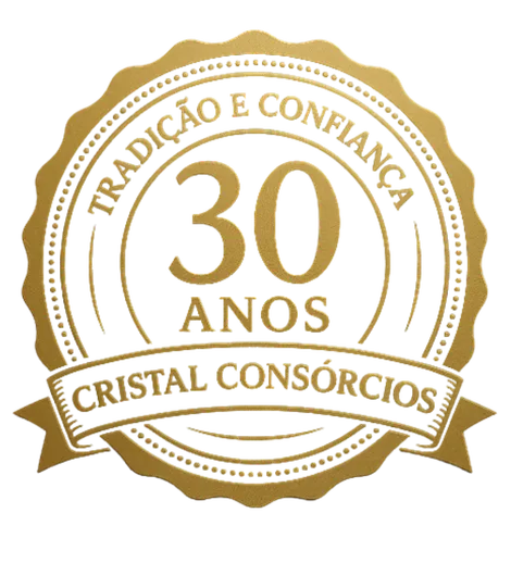Selo Cristal Consórcios — 30 anos de credibilidade